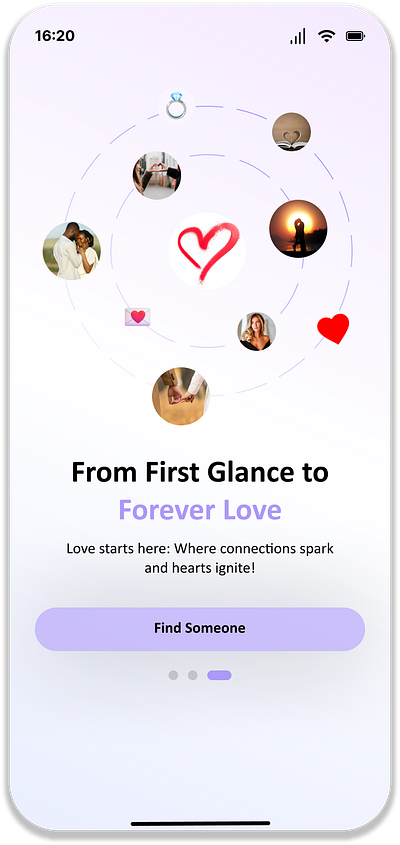 Ui Design of a Dating App design product design ui uiux