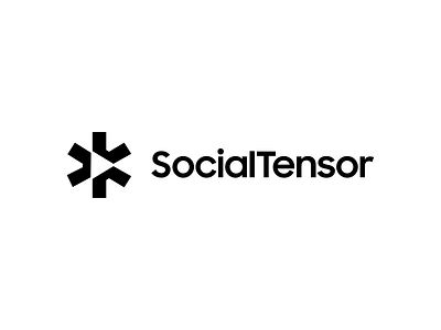 SocialTensor - Harnessing Decentralized AI - Brand Logo ai bitcoin blockchain branding btc crypto design gpt illustration minimal minimalist nft ui web3