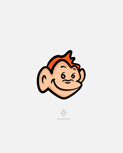 Monkey Logo Design 2d animation art branding character design graphic design illustration logo monkey ui ux vector