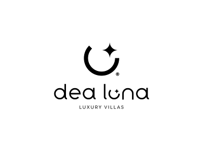 Dea Luna • luxury villas apartments branding crete deity design greece hotel logo luxury moon rethymno semicircle star tourism travel villa
