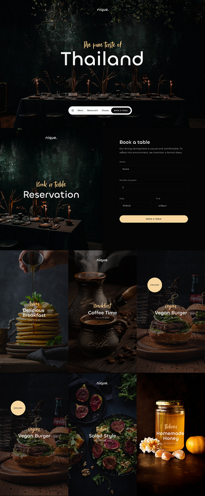 The pure taste of Thailand! branding design ui ux