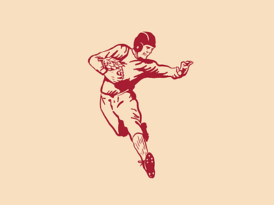 Set Hop! beer branding design football hop illustration run texture