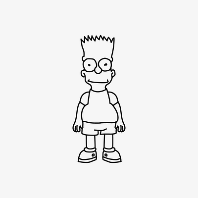 Bart in a rotoscopia 3d animation graphic design motion graphics