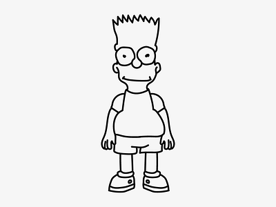 Bart in a rotoscopia 3d animation graphic design motion graphics