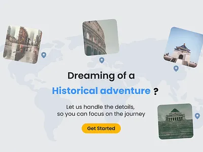 AI-Powered Animated Landing Page animation landingpage motion graphics travel ui webdesign