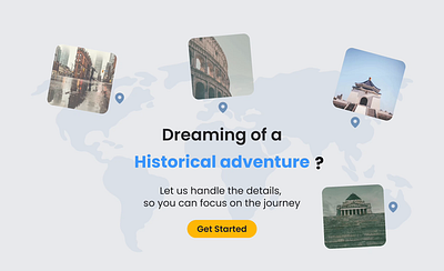 AI-Powered Animated Landing Page animation landingpage motion graphics travel ui webdesign