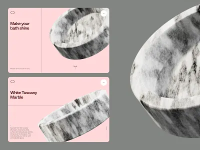 Marble Sink Vol. 2 🛀 💦 3d blender ecommerce hero italian marble marble pink process indicator rebound render rotation sink stage toscany