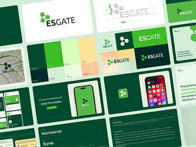 ESGATE Branding & landing Page brand branding design landing landing page ui web