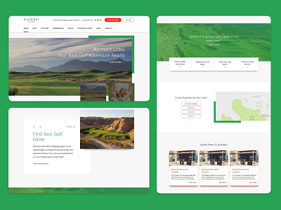 Golf Website Template Design graphic design template web website design