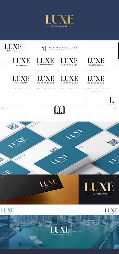 LUXE | The Luxury Masterclass branding design graphic design logo typography