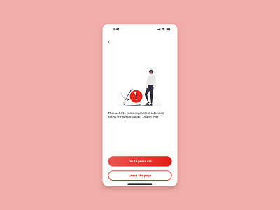 Warning screen design design mobile app mobile app design product design ui ui design ui ux user experience ux ux design warning