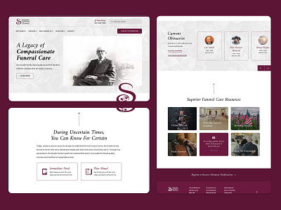 Funeral Home Website Design funeral graphic design layout web website design