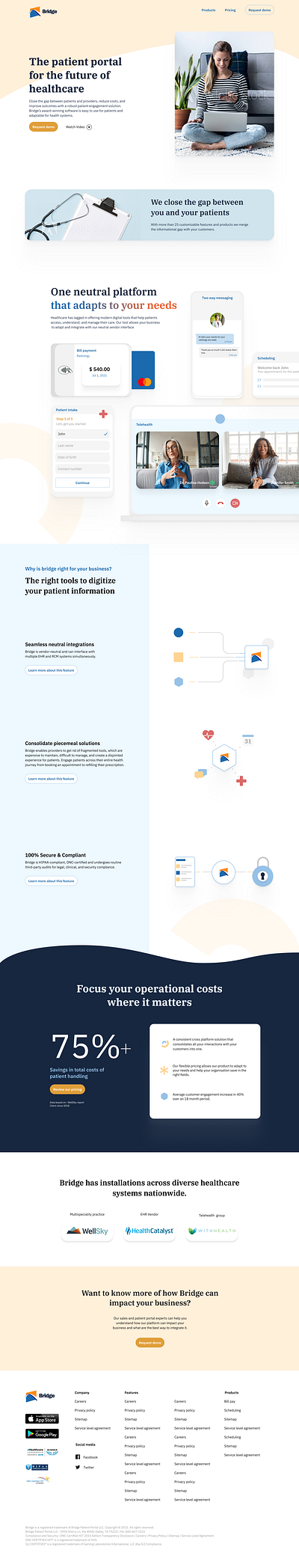 Bridge Interact . io / Website Redesign design system figma illustration interaction design redesign ui ux web design