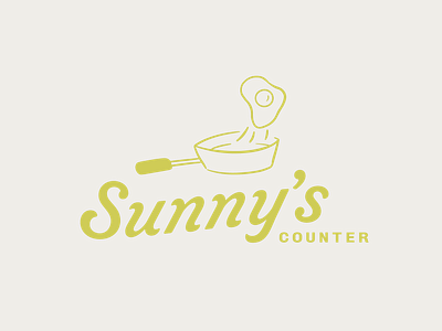 Sunny's Counter Service branding design drawing graphic design illustration typography vector