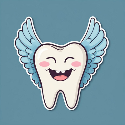 Smiling Tooth Fairy graphic design