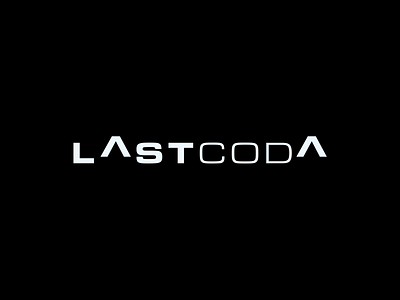 Last Coda // Wordmark Exploration agency black branding design logo logo design logotype modular sans serif sharp white wordmark