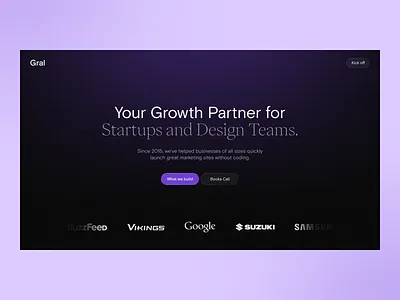 Gral - Agency Website agency agency website clean dark dark mode dark ui design design agency digital interface light minimal mode typography ui ui design ux ux design web web design