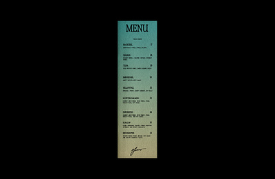 Print Menu Design branding design graphic design menu