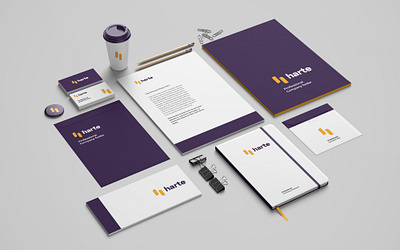 Harte Brand Identity Design adobe illustrator agency brand design brand designer brand identity branding company logo corporate brand identity designer graphic design graphics designer identity logo logo design minimalist logo modern logo simple logo social media graphics