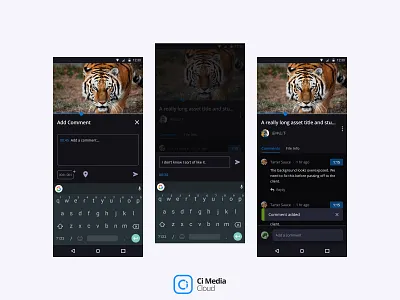 Asset Preview Commenting app assetpreview branding comment commenting design graphic design iconography illustration logo mobile mobiledesign ui ux web