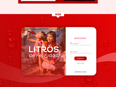 Restyling Litros de Felicidad branding coca cola email graphic design logo restyling ui