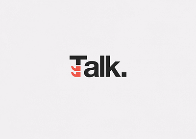 Talk | Typographical Poster font graphic design graphics poster sans serif simple text type typography word