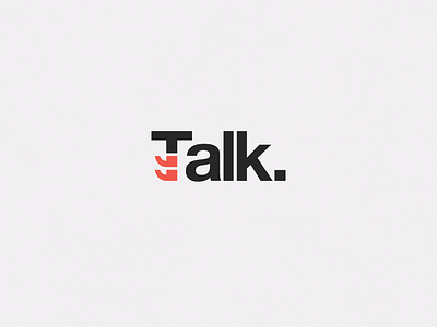 Talk | Typographical Poster font graphic design graphics poster sans serif simple text type typography word