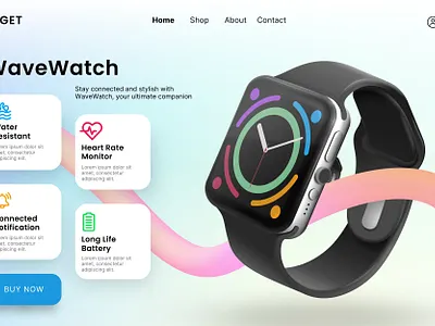 watch website branding design digital watch illustration modern design ui uiux ux watch watch website web design website website design