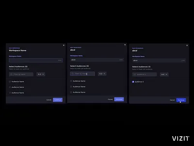 Vizit | User Flow branding dark mode tech ui user experience ux