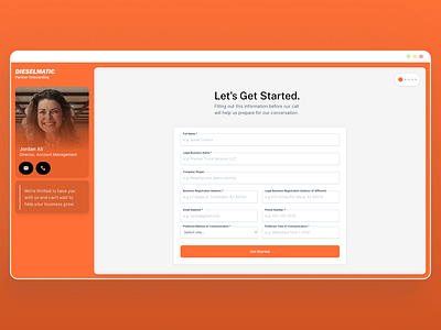 Partner Onboarding design onboarding ui ux web app web design