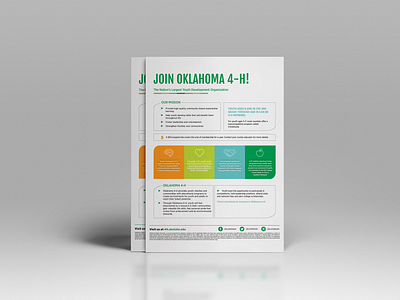 Join Oklahoma 4-H Bilingual Poster advertisement branding design editorial design flyer design graphic design logo marketing poster design vector