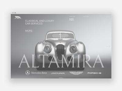 Bagstudios for Altamira Luxury Car Services animation motion graphics ui ux website design