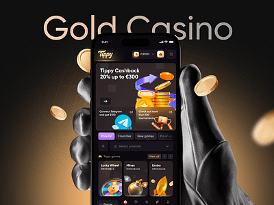 See! How Tippy Casino Mobile App Looking I design app design branding casino graphic design mobile app ui ux