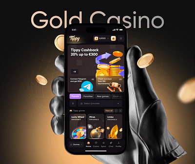 See! How Tippy Casino Mobile App Looking I design app design branding casino graphic design mobile app ui ux