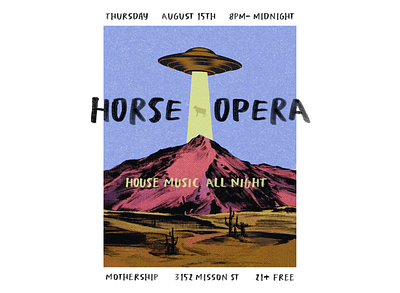 Horse Opera graphic design