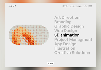 FluxDesigns® — Agency Portfolio Web Deign 2024 agency application design cleandesign design exploration font home inspiration interface landing page logo portfolio product design ui uiux ux webdesign website webui