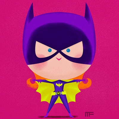 Barbara Gordon - Batgirl! affinity designer batgirl batman character design cute design illustration kawaii tweedlebop