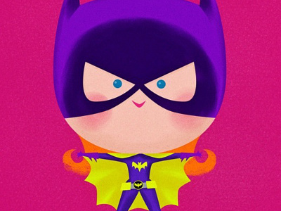 Barbara Gordon - Batgirl! affinity designer batgirl batman character design cute design illustration kawaii tweedlebop