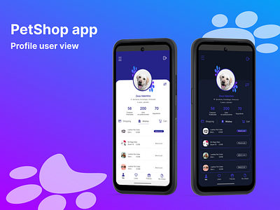 User profile app - Daily UI 006 app ui
