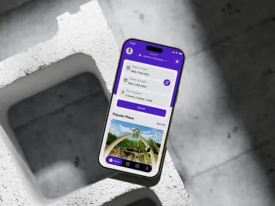 BookNest - Hotel Booking App booking design hotel search mobile mobile app nstant booking travel app