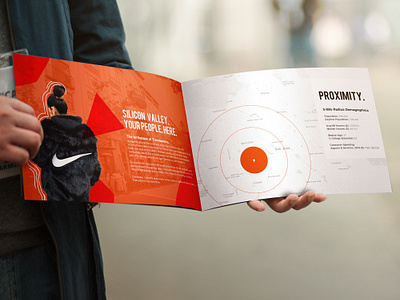 Nike + Santana Row Leasing Brochure graphic design leasing brochure marketing nike photoshop print design retail marketing santana row