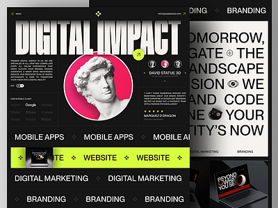 Have a Look to a Digital Agency I Design! branding graphic design ui