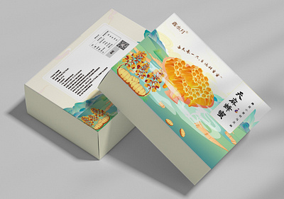 天麻蜂蜜 branding design graphic design 包装 春季新品包装