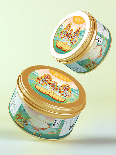 天麻产品 branding design gastrodia elata blume illustration 包装 春季新品包装