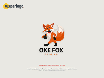 Oke fox mascot icon logo design graphic design logo