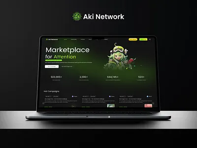 AKI Network web3 design illustration ui ux web3 设计