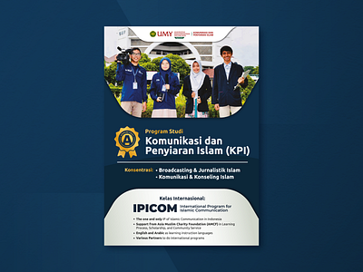 KPI UMY Brochure Design advertising branding brochure college design education flyer poster template university