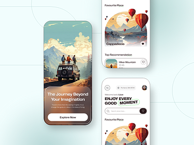 Travel Booking Mobile App UI agency app design best mobile app booking booking app holiday app minimalist modern ticket tourism travek booking travel travel app travel app design travel plan travel service traveling trip trip planner uiux