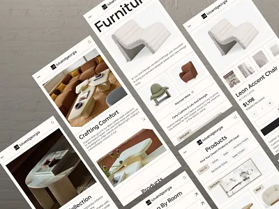 LG - Minimalist Furniture Ecommerce Website - Mobile Responsive branding case study clean company profile ecommerce furniture interior landing page luxury minimalist modern online shop responsive responsive website ui ux web design website website design website designer