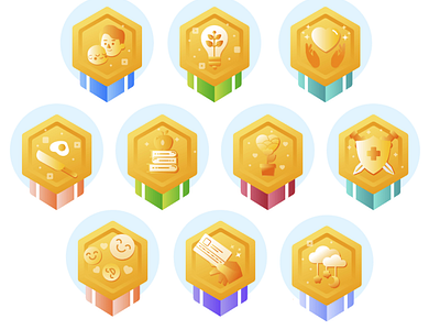 Reward Badges app badges design graphic design icons illustration ui vector art